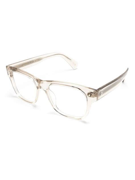 oliver peoples transparent glasses